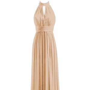 GOLD Chiffon Bridesmaid/Prom dress